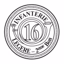 Logo de 16e Régiment d'infanterie légère - 2ème bataillon