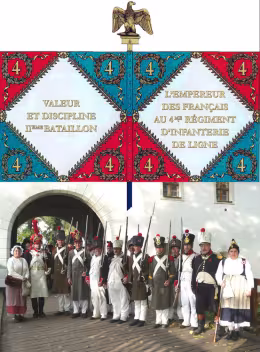 Logo de Les Grognards de la Somme - 4ème Régiment de ligne - IIème  Bataillon